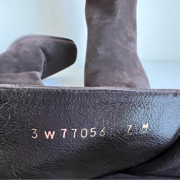 Like New 7 - STUART WEITZMAN Boots Mid Calf Short Boots Platform Suede - Picture 2 of 15